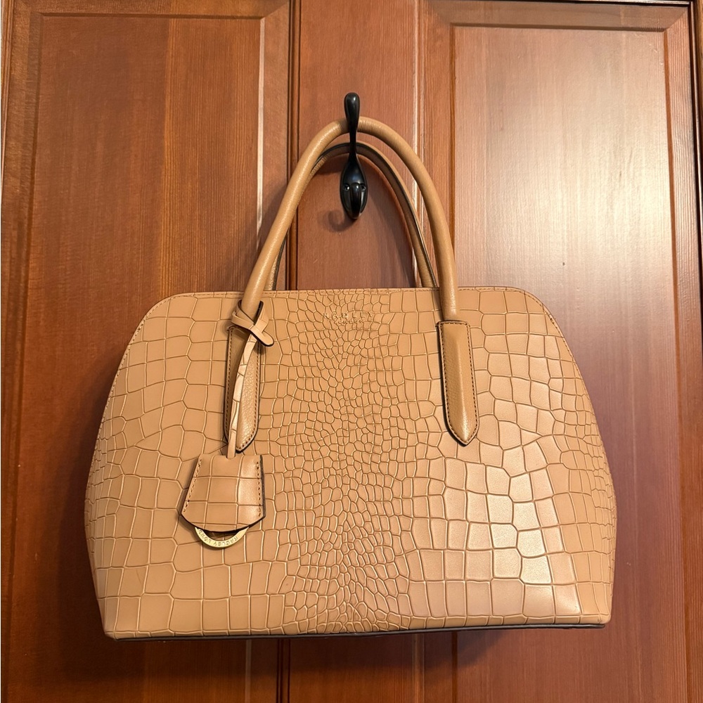 Radley of London croc embossed Liverpool satchel